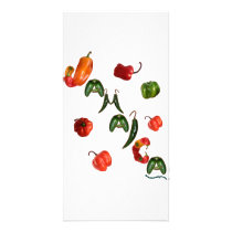Jamaica Chili Peppers Custom Photo Card