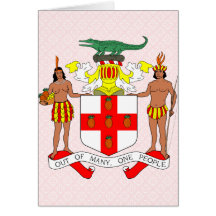 Jamaica Coat of Arms detail Card