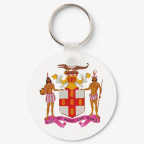 Jamaica coat of arms keychains