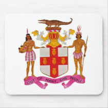 Jamaica coat of arms mousepads