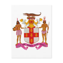 Jamaica coat of arms postcards