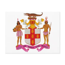 Jamaica coat of arms postcards