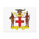 Jamaica Coat of Arms Postcard by FlagTshirts Jamaica Coat of Arms Postcard