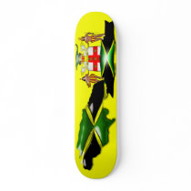 Jamaica Coat of Arms Skateboard