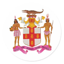 Jamaica coat of arms stickers