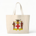 Jamaica Coat of Arms Tote Bag by FlagTshirts Jamaica Coat of Arms Tote Bag