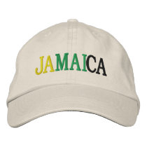 JAMAICA embroidered hats by Stitchbaby JAMAICA embroidered hats