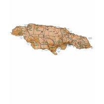 Jamaica Flag and Map T-Shirt
