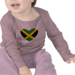 Jamaica Flag Heart Infant Long Sleeve