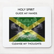jamaica flag, HOLY SPIRIT, GUIDE MY HANDS, CLEA... mousepads