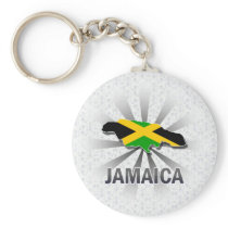 Jamaica Flag Map 2.0 keychains