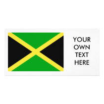 Jamaica Flag Custom Photo Card