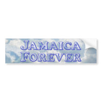 Jamaica Forever - Bevel Basic Bumper Stickers