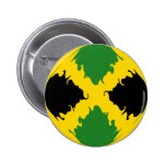 Jamaica Gnarly Flag Pinback Button