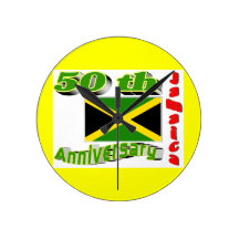 jamaica independence wall clock