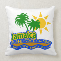Jamaica Island State of Mind pillow