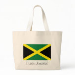 Jamaica jamaican flag souvenir tote bag