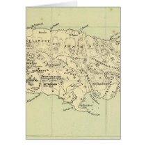 Jamaica Lithographed Map Greeting Cards