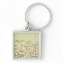 Jamaica Lithographed Map Keychain