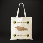 Jamaica Map Flag Border Bag