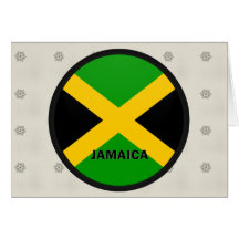 Jamaica Roundel quality Flag Greeting Card