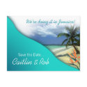 Jamaica Save The Date (emerald waters) postcard
