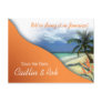 Jamaica Save The Date (papaya orange) Postcards