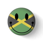 Jamaica Smiley Pinback Button