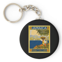 Jamaica the gem of the tropics key chain
