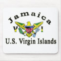 Jamaica / US Virgin Islands mousepads by makemi Jamaica / US Virgin Islands mousepads