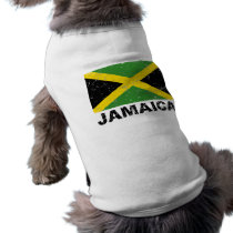Jamaica Vintage Flag pet clothing by allworldtees Jamaica Vintage Flag pet clothing