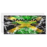 Jamaica Water splash Jamaica Flag Rack Card