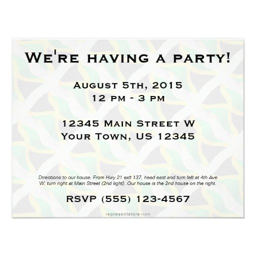 Jamaica Waving Flag Invitations