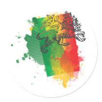 Jamaica Zion Lion Sticker by brev87 Jamaica Zion Lion Sticker