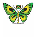 Jamaican Butterfly T-shirt by Iriejam Jamaican Butterfly T-shirt
