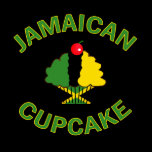 Jamaican Cupcake in Jamaican colors