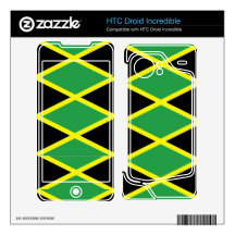 Jamaican Flag HTC Droid Incredible Skin