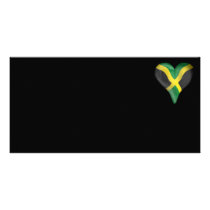 Jamaican Flag In A Heart Photo Cards