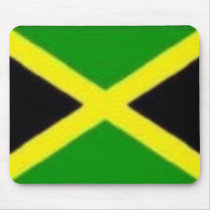 Jamaican flag mousepads