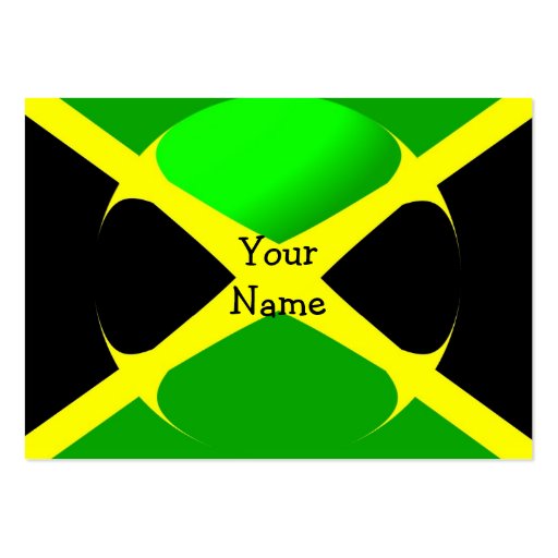Jamaican Flag With Bubble Business Card Zazzle