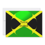 Jamaican Flag With Bubble Invitation