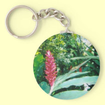 Jamaican Flower Keychain keychains