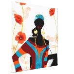 Jamaican Girl  Wrapped Canvas Stretched Canvas Print