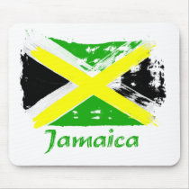 Jamaican grunge flag designs mouse pads