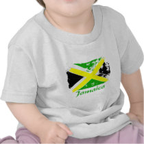 Jamaican grunge flag designs tshirts