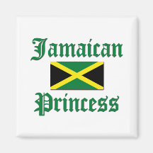 Jamaican Princess Refrigerator Magnet