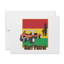 Jamaican Rasta Surfpatrol Buggy invitations