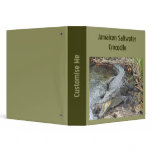 Jamaican Salt Water Crocodile 3 Ring Binders