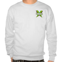 Jamaican Silver Lightening Bolts Logo t-shirts