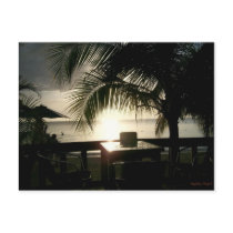 Jamaican Sunset in Negril Postcard